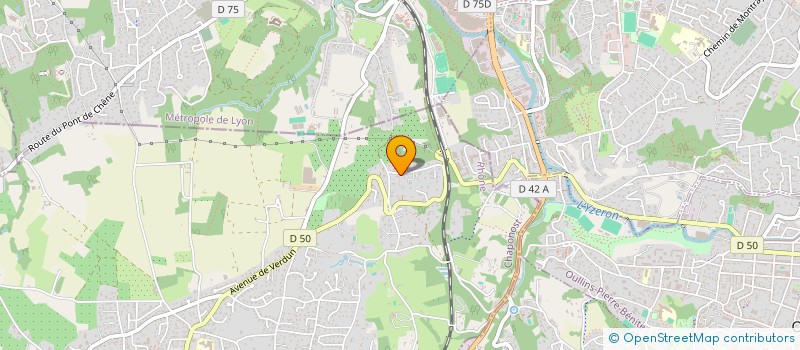 localisation de l'entreprise SCI PLP  CHAPONOST