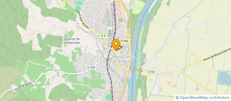 localisation de l'entreprise SCI PLRM-IMMO  BOURG-SAINT-ANDEOL