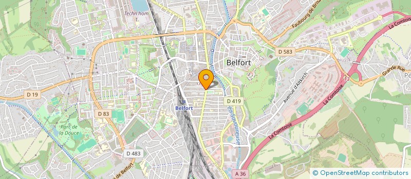 localisation de l'entreprise SCI PLS à BELFORT