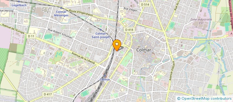 localisation de l'entreprise SCI PLS  COLMAR