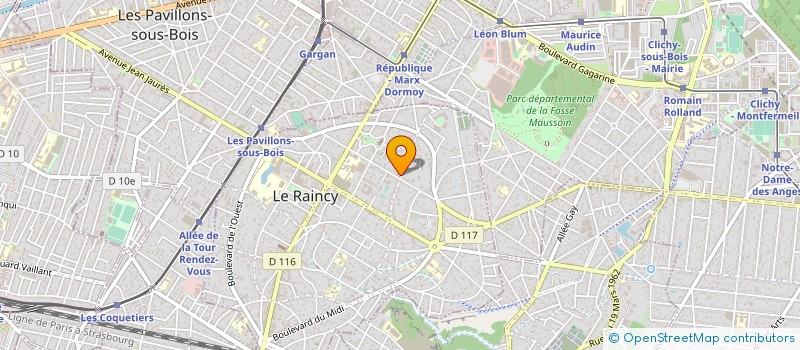 localisation de l'entreprise SCI PLTH à LE RAINCY