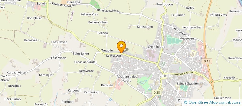 localisation de l'entreprise SCI PLUCHON ARZUR  LANNILIS