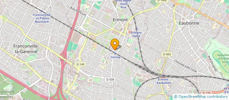 localisation de l'entreprise SCI PLUDEL à ERMONT