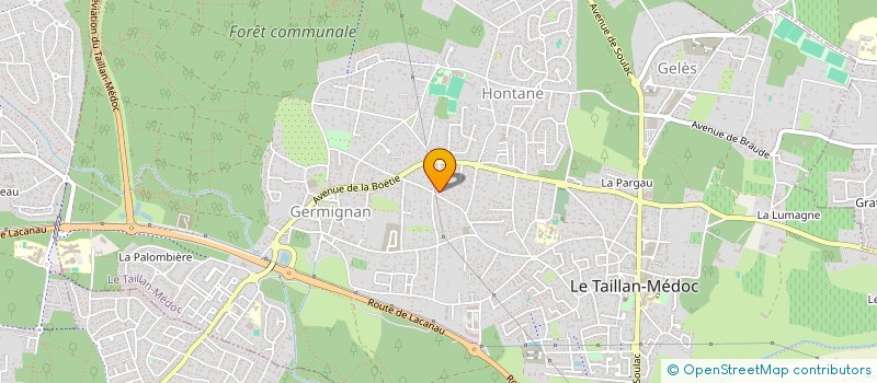 localisation de l'entreprise SCI PLUM LONTAN  LE TAILLAN-MEDOC