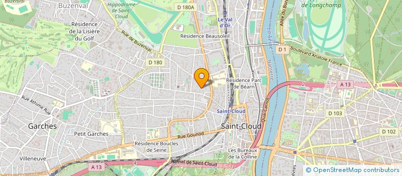 localisation de l'entreprise SCI PLUME à SAINT-CLOUD
