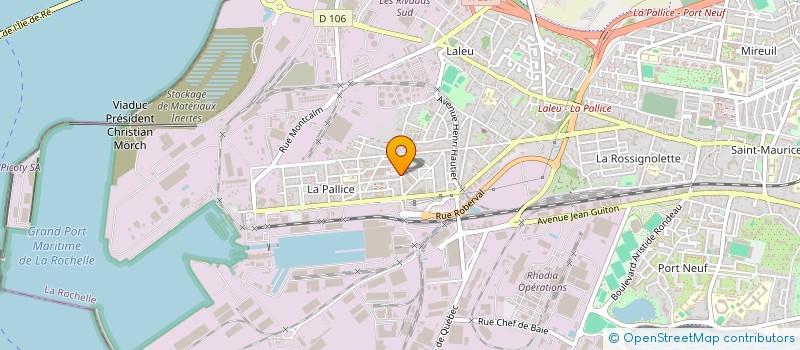 localisation de l'entreprise SCI PLUME à LA ROCHELLE