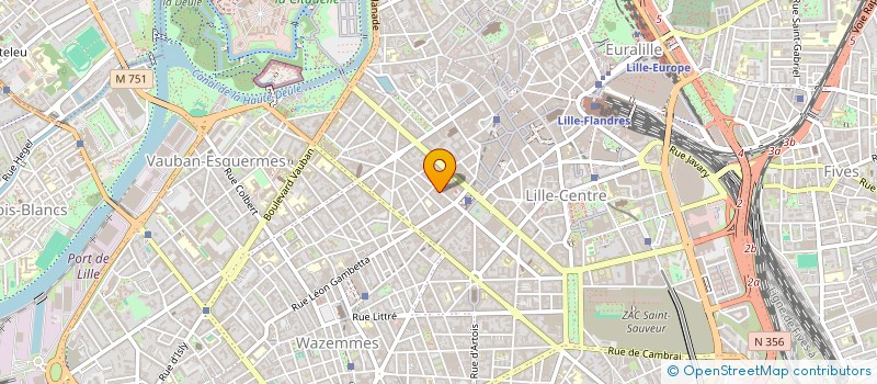 localisation de l'entreprise SCI PLUME à LILLE