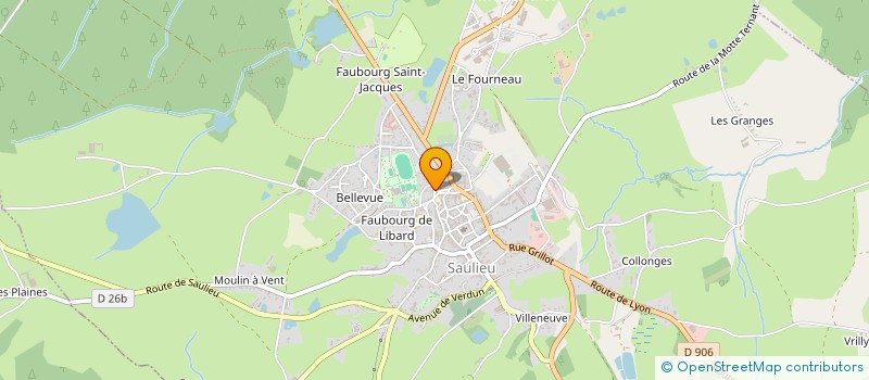 localisation de l'entreprise SCI PLUME ET CERF VOLANT  SAULIEU