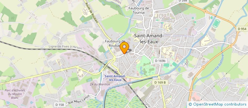 localisation de l'entreprise SCI PLUMES DES DUNES à SAINT-AMAND-LES-EAUX