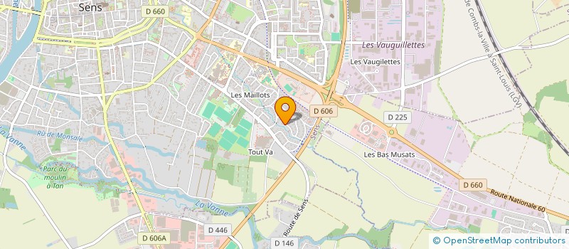 localisation de l'entreprise SCI PLUMET à SENS