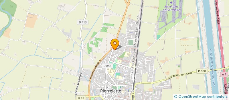 localisation de l'entreprise SCI PLURIEL  PIERRELATTE