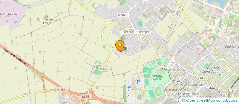 localisation de l'entreprise SCI PLURIFINANCES MAXEVILLE  OBERHAUSBERGEN