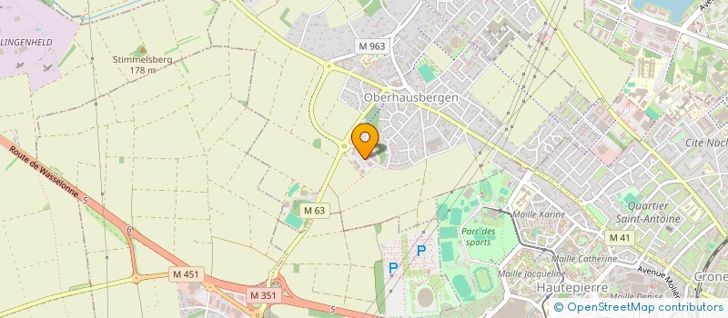 localisation de l'entreprise SCI PLURIFINANCES SAVERNE  OBERHAUSBERGEN