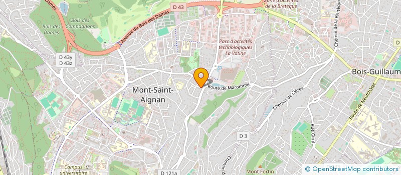 localisation de l'entreprise SCI PLUS 3  MONT-SAINT-AIGNAN