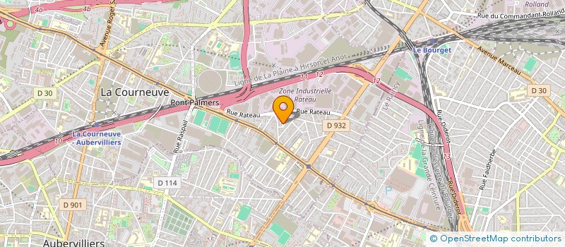 localisation de l'entreprise SCI PLUS à LA COURNEUVE