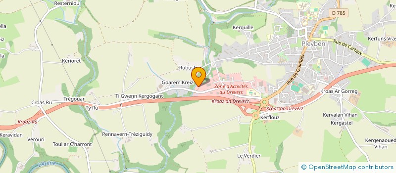 localisation de l'entreprise SCI PLUS QUE 11  SAINT-EVARZEC