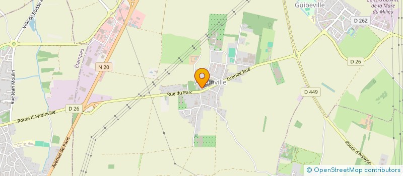 localisation de l'entreprise SCI PLUTON  AVRAINVILLE