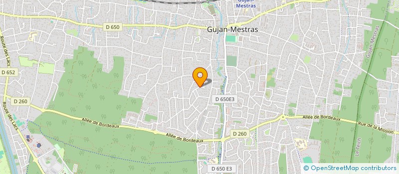 localisation de l'entreprise SCI PLUTON  GUJAN-MESTRAS