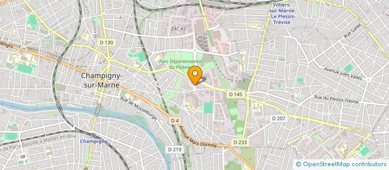 localisation de l'entreprise SCI PLUTON  CHAMPIGNY-SUR-MARNE