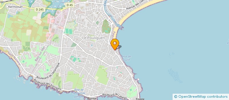 localisation de l'entreprise SCI PLUVINAGE  LE POULIGUEN