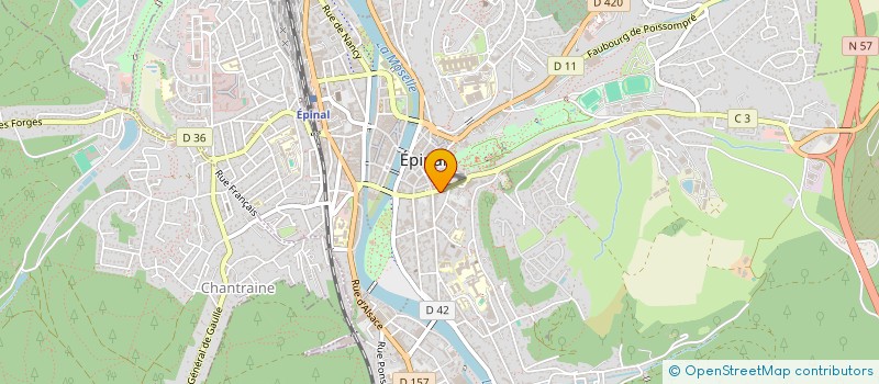 localisation de l'entreprise SCI PLUVIOSE à EPINAL