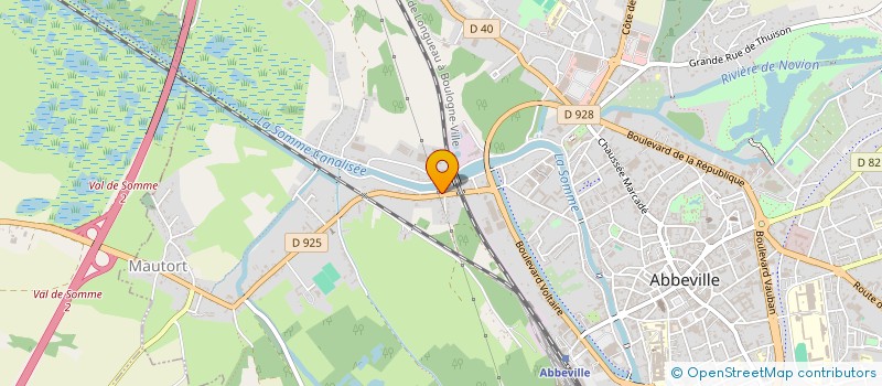 localisation de l'entreprise SCI PLV à ABBEVILLE