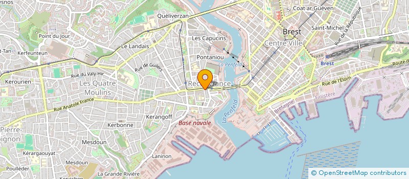 localisation de l'entreprise SCI PM CB  BREST