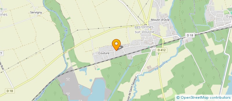 localisation de l'entreprise SCI PM IMMO  LES ORMES-SUR-VOULZIE