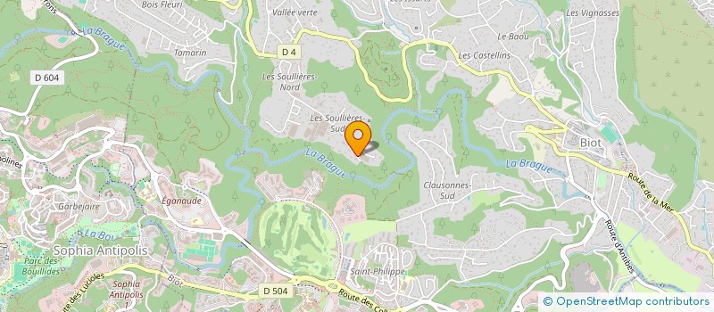 localisation de l'entreprise SCI PM IMMO  BIOT