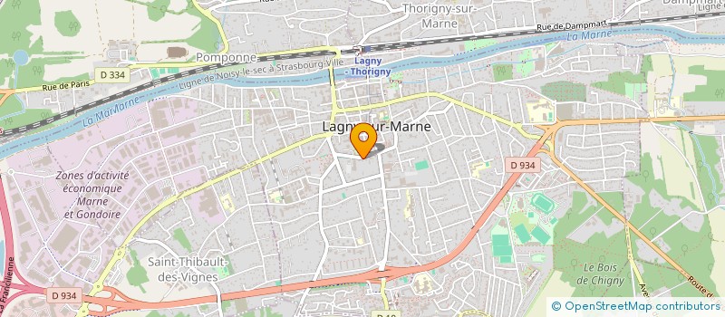 localisation de l'entreprise SCI PM77 CHARPENTIER  LAGNY-SUR-MARNE