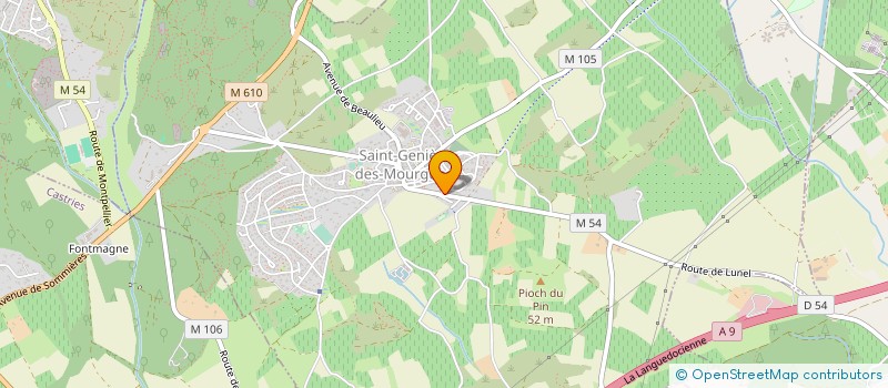 localisation de l'entreprise SCI PMA à SAINT-GENIES-DES-MOURGUES