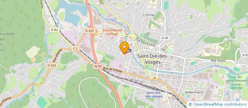 localisation de l'entreprise SCI PMA  SAINT-DIE-DES-VOSGES