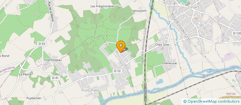 localisation de l'entreprise SCI PMAA ROUSSILLE à LINARS
