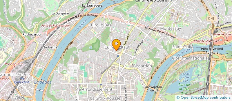 localisation de l'entreprise SCI PMBC  CALUIRE-ET-CUIRE