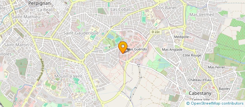 localisation de l'entreprise SCI PMBG  CABESTANY