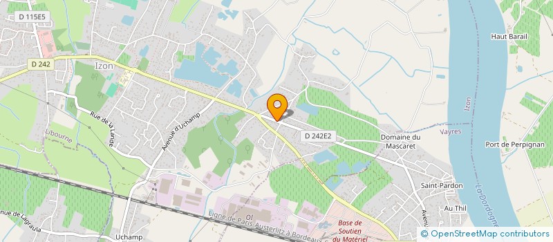 localisation de l'entreprise SCI PMBM  IZON