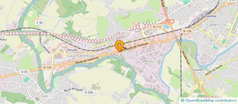 localisation de l'entreprise SCI PMC  CASTRES