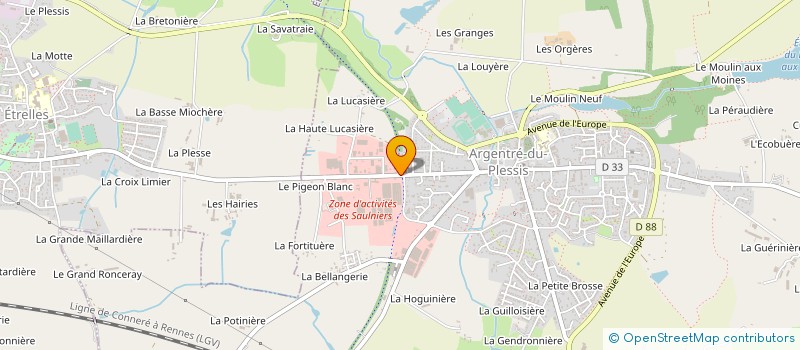 localisation de l'entreprise SCI PMC  ARGENTRE-DU-PLESSIS