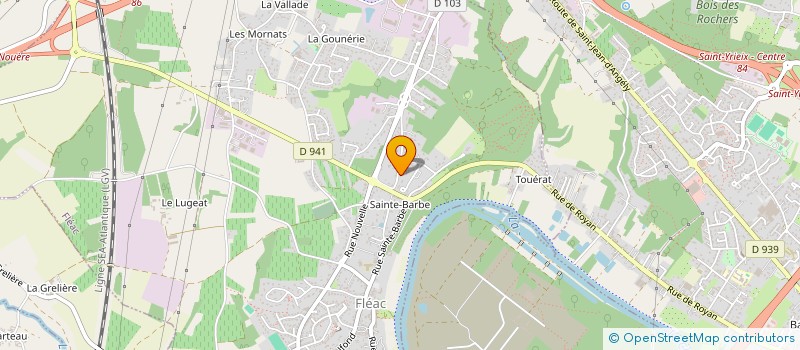 localisation de l'entreprise SCI PMC à FLEAC