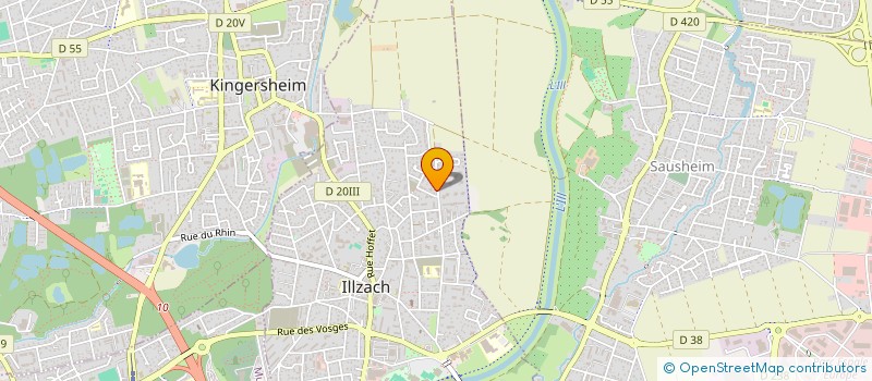 localisation de l'entreprise SCI PMCA  ILLZACH