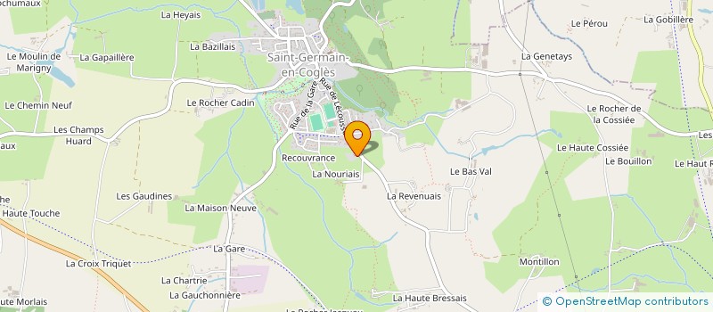 localisation de l'entreprise SCI PMCL  SAINT-GERMAIN-EN-COGLES