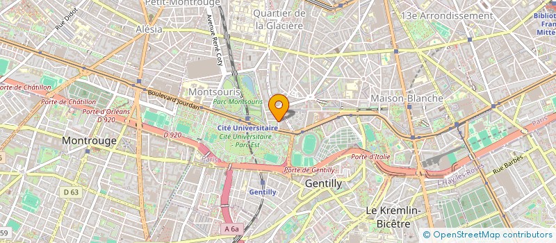 localisation de l'entreprise SCI PMD MONTSOURIS  PARIS