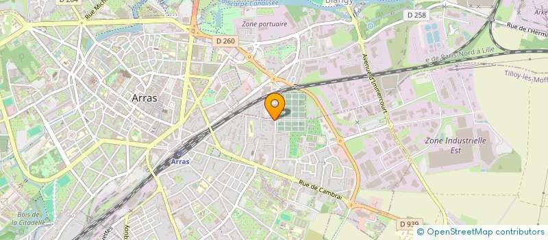 localisation de l'entreprise SCI PME à ARRAS