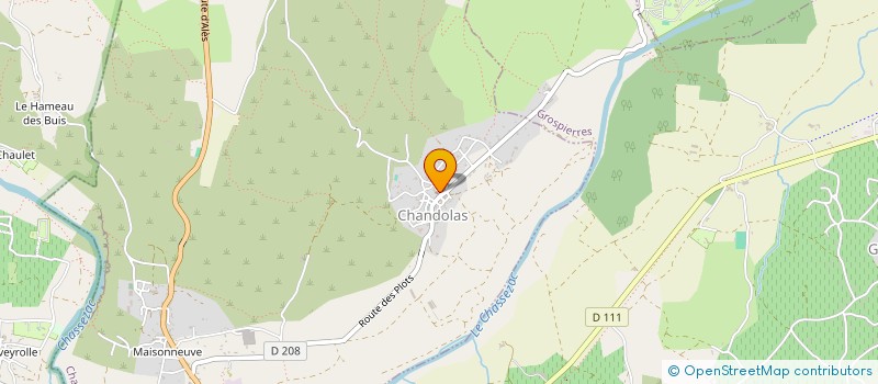 localisation de l'entreprise SCI PME à CHANDOLAS