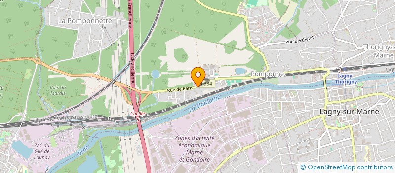 localisation de l'entreprise SCI PMF à POMPONNE