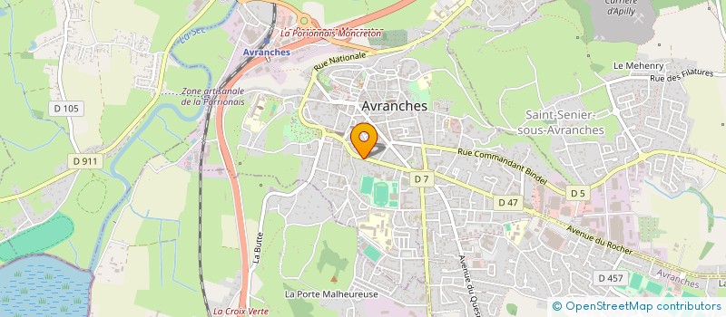 localisation de l'entreprise SCI PMF  AVRANCHES