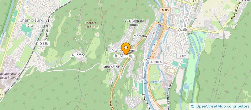 localisation de l'entreprise SCI PMFC  NOTRE-DAME-DE-MESAGE