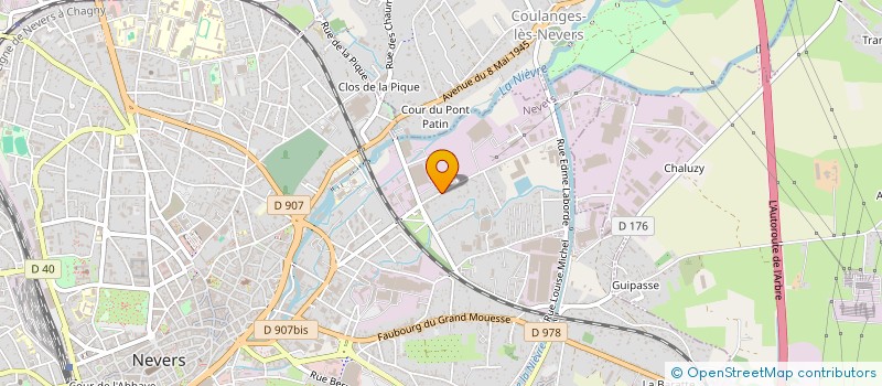 localisation de l'entreprise SCI PMG INVESTISSEMENTS à NEVERS