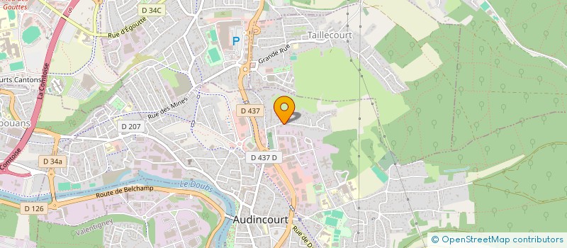 localisation de l'entreprise SCI PMHJVS  AUDINCOURT