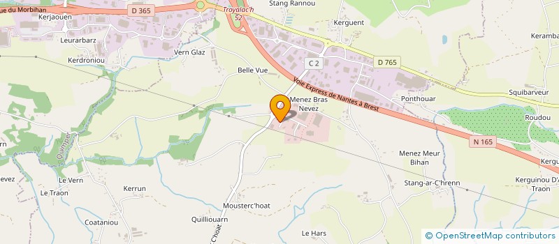 localisation de l'entreprise SCI PMI 1  SAINT-EVARZEC